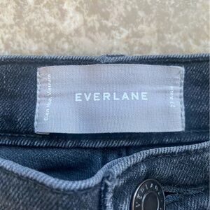 High rise Black Everlane jeans